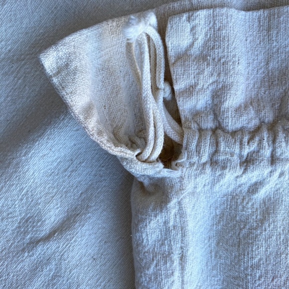 VTG 1940s Laundry Bag w Chenille Script Closet Storage - Picture 4 of 7